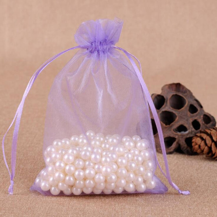 100 ชิ้นถุงของขวัญเครื่องประดับ Organza กระเป๋างานแต่งงานงานเลี้ยงวันเกิด Drawable กระเป๋า, 16X22cm, 9X12cm