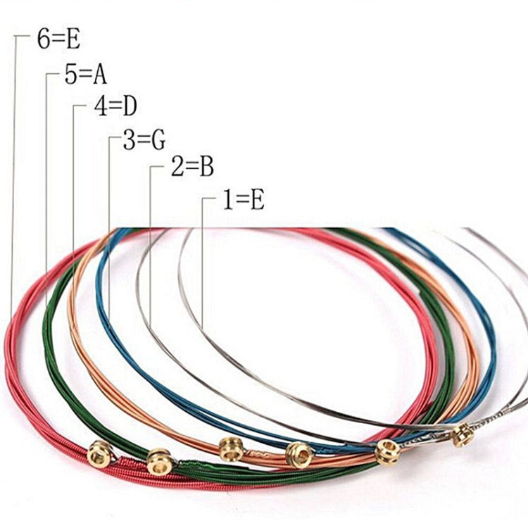 สายกีต้าร์ E-A หลากสี 6 in 1, E-A Guitar Strings