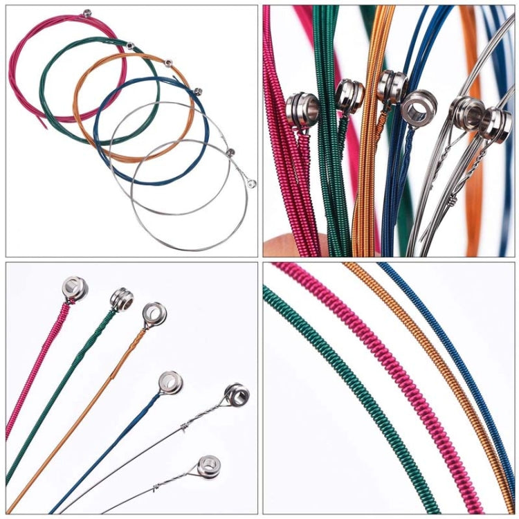 สายกีต้าร์ E-A หลากสี 6 in 1, E-A Guitar Strings