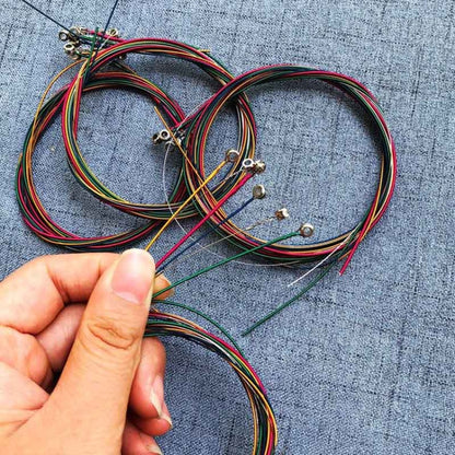 สายกีต้าร์ E-A หลากสี 6 in 1, E-A Guitar Strings