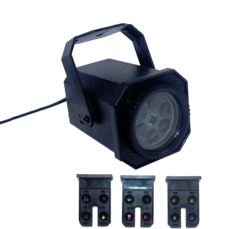 8W LED เวทีแสงคริสต์มาสเกล็ดหิมะรูปแบบการฉายโคมไฟผลแสงเลเซอร์, EU Plug