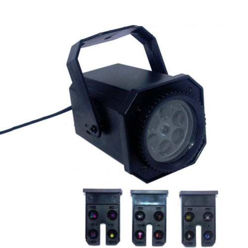 8W LED เวทีแสงคริสต์มาสเกล็ดหิมะรูปแบบการฉายโคมไฟผลแสงเลเซอร์, EU Plug