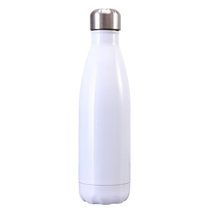 ถ้วยความร้อนกระติกน้ำร้อนขวดน้ำสแตนเลสแบบพกพากีฬากาต้มน้ำ, 500ml