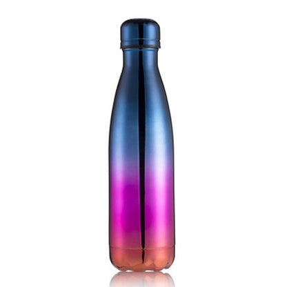 ถ้วยความร้อนกระติกน้ำร้อนขวดน้ำสแตนเลสแบบพกพากีฬากาต้มน้ำ, 500ml
