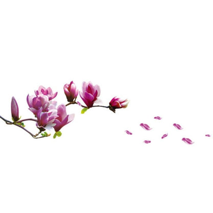 Creative PVC Magnolia Decals วอลล์เปเปอร์ที่ถอดออกได้ DIY Art ตกแต่งบ้าน, Magnolia