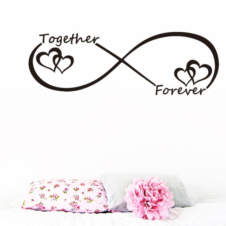 Together Forever ตัวอักษรภาษาอังกฤษห้องนอนแกะสลักสติ๊กเกอร์ติดผนัง, Together Forever