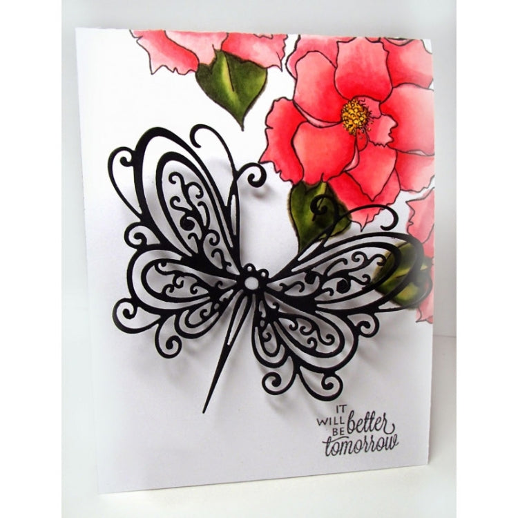 ผีเสื้อลายฉลุ DIY คลิปหนังสืออัลบั้มทำบัตรอวยพรลายฉลุ, Butterfly Shape