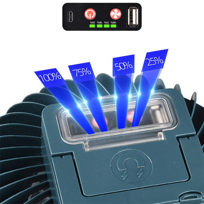 โคมไฟพัดลมแบบชาร์จไฟ USB ถ่ายทอดสดเต็นท์มัลติฟังก์ชั่นโคมไฟแคมป์ปิ้ง, Fan Light, Fan Light + Bracket