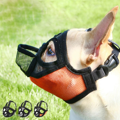 หน้ากากคลุมปากสำหรับสัตว์เลี้ยง Bulldog อุปกรณ์สำหรับสัตว์เลี้ยง Version เวอร์ชันฝาครอบสุทธิแบบเต็ม, XXS, XS, S, M, L