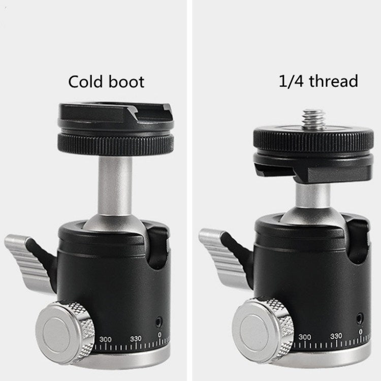BEXIN K-19 มัลติฟังก์ชั่นอลูมิเนียมรองเท้าเย็นหัวบอลขาตั้งกล้องเมา, K-19