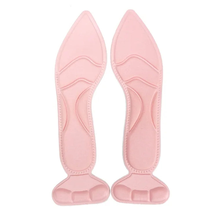 2 คู่ 8D Pad Inserts Heel Post Back Breathable Anti-SLIP สำหรับรองเท้าส้นสูง