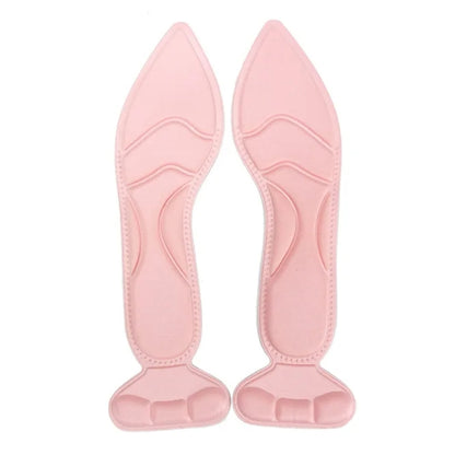 2 คู่ 8D Pad Inserts Heel Post Back Breathable Anti-SLIP สำหรับรองเท้าส้นสูง