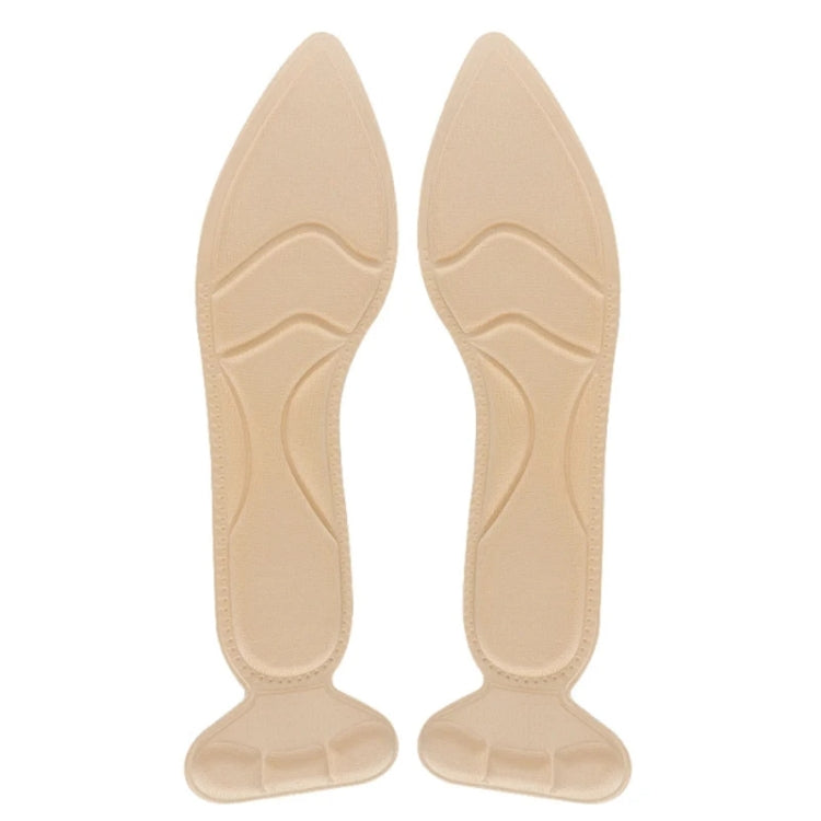 2 คู่ 8D Pad Inserts Heel Post Back Breathable Anti-SLIP สำหรับรองเท้าส้นสูง