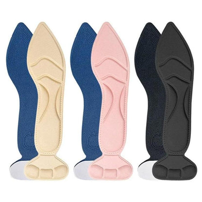 2 คู่ 8D Pad Inserts Heel Post Back Breathable Anti-SLIP สำหรับรองเท้าส้นสูง