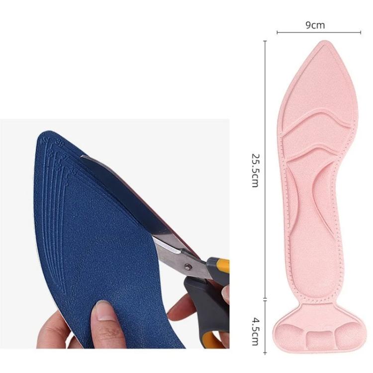 2 คู่ 8D Pad Inserts Heel Post Back Breathable Anti-SLIP สำหรับรองเท้าส้นสูง
