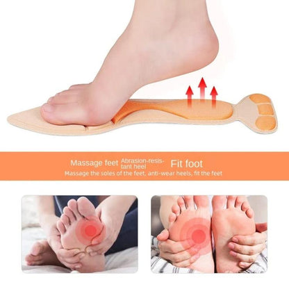 2 คู่ 8D Pad Inserts Heel Post Back Breathable Anti-SLIP สำหรับรองเท้าส้นสูง
