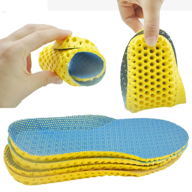 5 คู่รองเท้า Insoles เบาะวิ่งระงับกลิ่นกายระบายอากาศยืดได้, 46