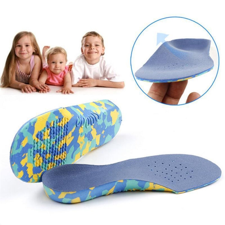 One คู่เด็ก Flat Feet Arch Support Insoles พื้นรองเท้ารองเท้าศัลยกรรมกระดูก, 23-25cm, 26-28cm, 29-31cm, 32-34cm, 35-37cm