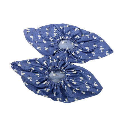 2 คู่ Thicken Reusable Elastic รองเท้าในร่ม Antiskid Overshoes Flamingo ฝุ่นรองเท้ากันน้ำ