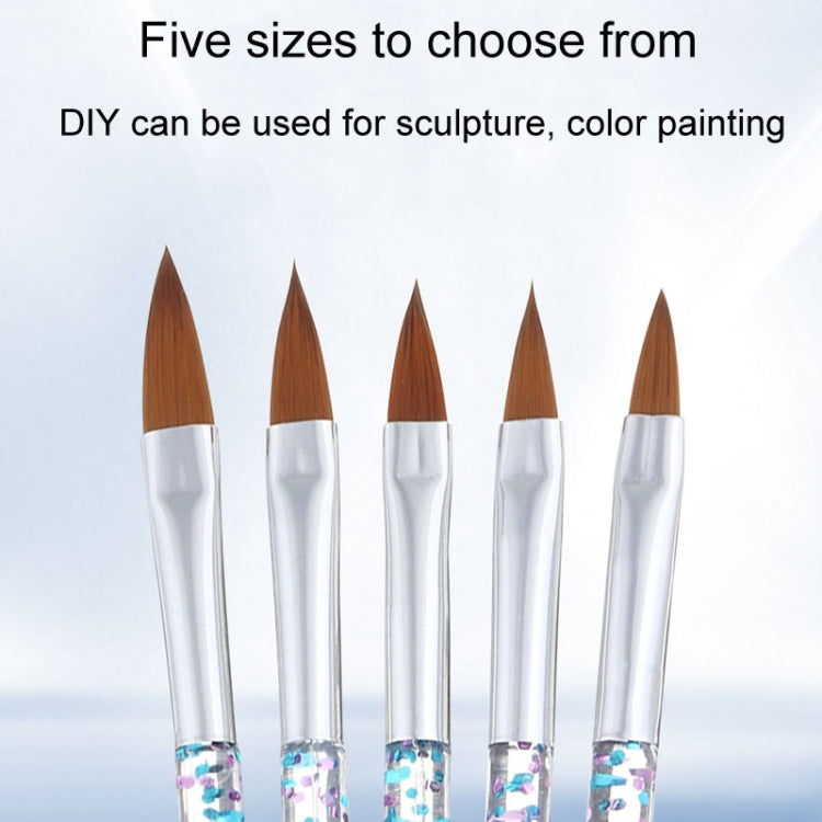 3 PCS Nail Art แปรงคริสตัล UV GEL Builder จิตรกรรม Dotting ปากกาแกะสลักเคล็ดลับเล็บเครื่องมือ Salon