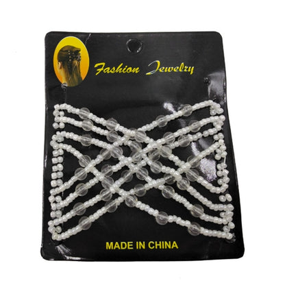 3 ชิ้นผู้หญิง Elastic Magic DIY Vintage แถบคาดศีรษะแฟชั่นผม Bun หวีผมโลหะ Hairpins อุปกรณ์เสริมผม