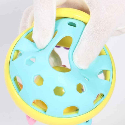ยางนุ่มการ์ตูน Bee มือเคาะ Rattle Dumbbell Early การศึกษาของเล่นสำหรับเด็ก Hand Bell ของเล่นเด็ก, Bee Dumbbell