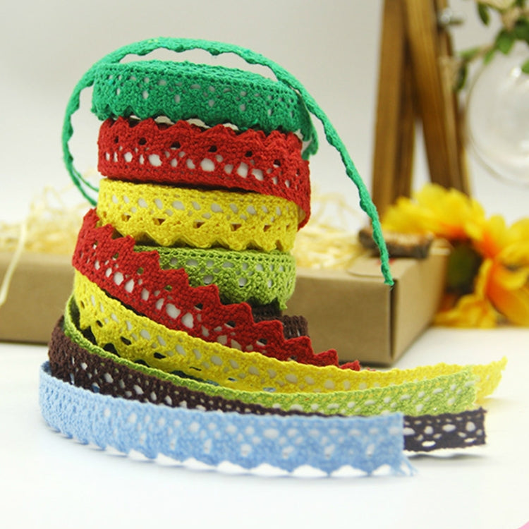 5 ชิ้นผ้าฝ้ายผ้าลูกไม้สีขาวโครเชต์ลูกไม้ม้วนริบบิ้นถักเทปกาวสติ๊กเกอร์หัตถกรรมตกแต่งเครื่องเขียน