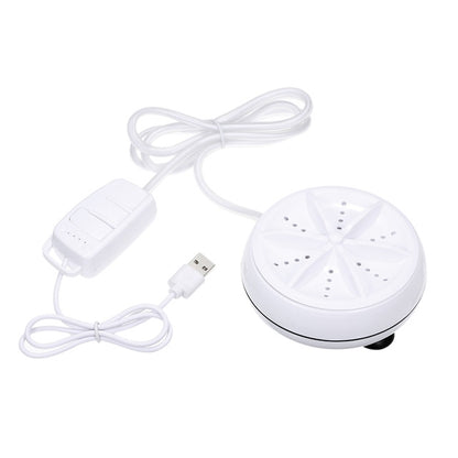 เครื่องซักผ้าขนาดเล็กแบบพกพา Ultrasonic Turbine เสื้อผ้าเครื่องซักผ้าขนาดเล็กพร้อมสาย USB สะดวกสำหรับการเดินทาง, 3 in 1, 2 in 1
