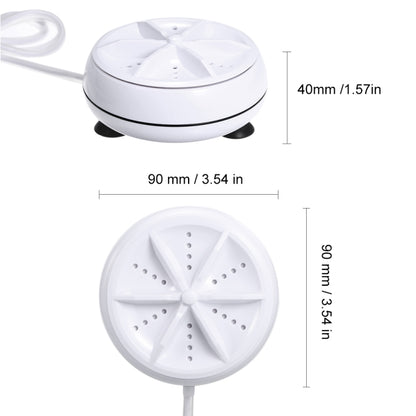 เครื่องซักผ้าขนาดเล็กแบบพกพา Ultrasonic Turbine เสื้อผ้าเครื่องซักผ้าขนาดเล็กพร้อมสาย USB สะดวกสำหรับการเดินทาง, 3 in 1, 2 in 1
