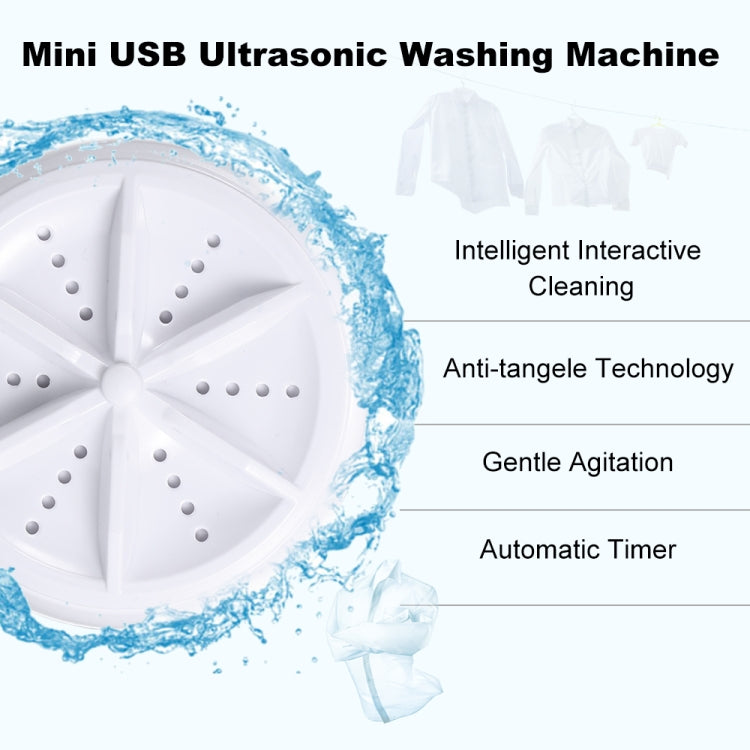 เครื่องซักผ้าขนาดเล็กแบบพกพา Ultrasonic Turbine เสื้อผ้าเครื่องซักผ้าขนาดเล็กพร้อมสาย USB สะดวกสำหรับการเดินทาง, 3 in 1, 2 in 1
