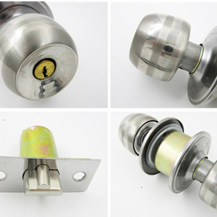 ล็อคบอลในร่มประตูห้องนอนบอลล็อคสแตนเลสล็อคประตูห้องน้ำ, Center Distance 60mm, Center Distance 70mm