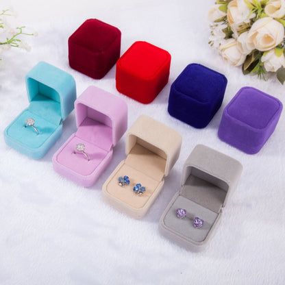 3 PCS เครื่องประดับงานแต่งงานอุปกรณ์เสริม Squre กำมะหยี่กล่องเครื่องประดับเครื่องประดับของขวัญกล่องแหวนต่างหูกล่อง