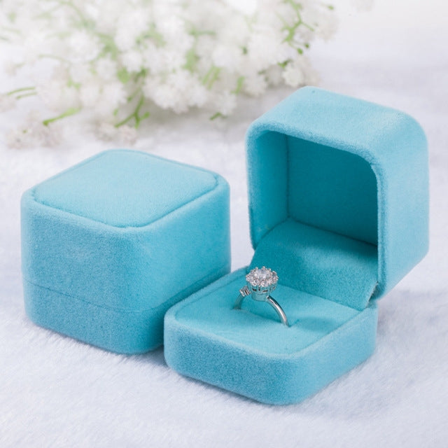 3 PCS เครื่องประดับงานแต่งงานอุปกรณ์เสริม Squre กำมะหยี่กล่องเครื่องประดับเครื่องประดับของขวัญกล่องแหวนต่างหูกล่อง
