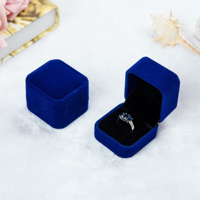 3 PCS เครื่องประดับงานแต่งงานอุปกรณ์เสริม Squre กำมะหยี่กล่องเครื่องประดับเครื่องประดับของขวัญกล่องแหวนต่างหูกล่อง