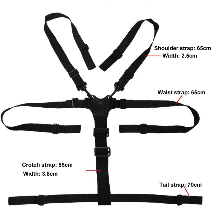 เข็มขัดนิรภัยเด็กห้าจุดสำหรับเข็มขัดนิรภัยรถเข็นเด็ก, Seat Belt