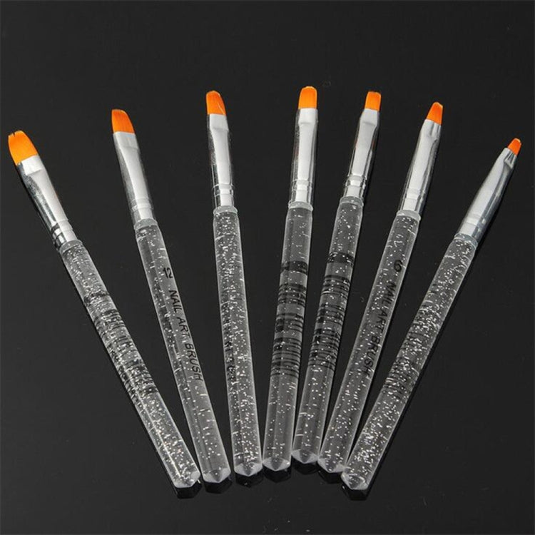 7 ชิ้น/เซ็ต UV เจลอะคริลิคคริสตัล Design Builder จิตรกรรมเล็บแปรงปากกาชุดเครื่องมือคริสตัลวาดภาพวาดแกะสลักชุดปากกา