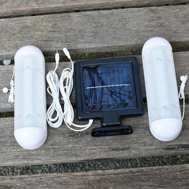 โคมไฟคู่ติดผนัง LED พลังงานแสงอาทิตย์หลั่งแสง IP44 โคมไฟดึงกลางแจ้งกันน้ำ
