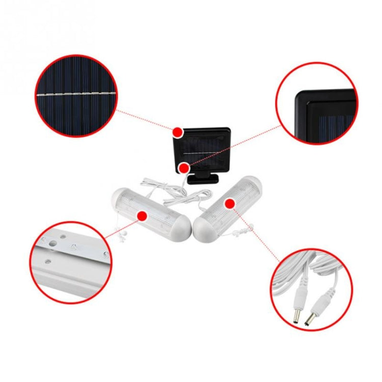 โคมไฟคู่ติดผนัง LED พลังงานแสงอาทิตย์หลั่งแสง IP44 โคมไฟดึงกลางแจ้งกันน้ำ