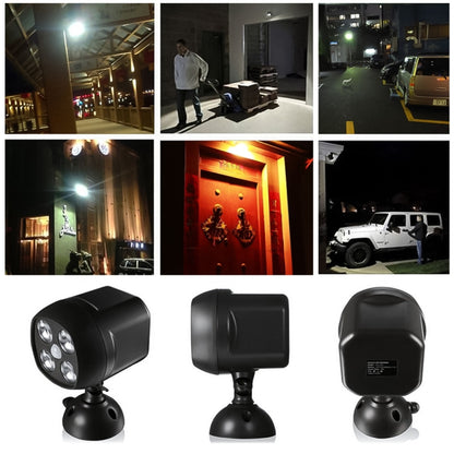 3W 4 LEDs SMD 3535 โคมไฟกลางแจ้ง Wireless Motion Sensor ภายนอก Spotlight LED Wall Light