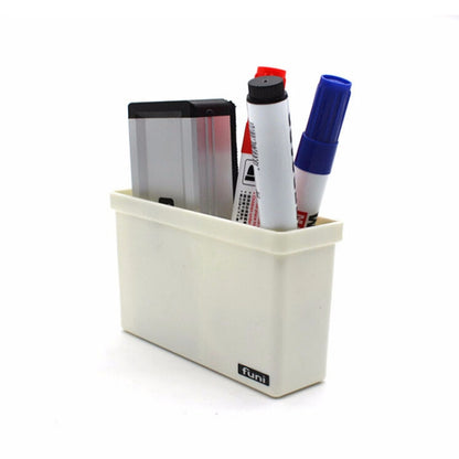 2 ชิ้นแม่เหล็กกล่องเก็บพลาสติกลิ้นชักกระดานดำชอล์กปากกาโต๊ะจัดเก็บ Home Storage กล่อง, Magnetic Storage Box