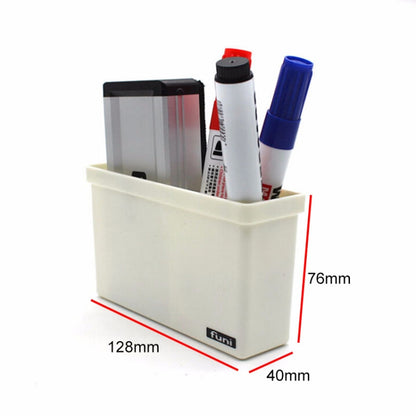 2 ชิ้นแม่เหล็กกล่องเก็บพลาสติกลิ้นชักกระดานดำชอล์กปากกาโต๊ะจัดเก็บ Home Storage กล่อง, Magnetic Storage Box