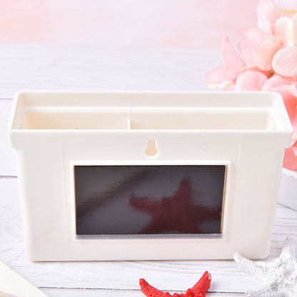 2 ชิ้นแม่เหล็กกล่องเก็บพลาสติกลิ้นชักกระดานดำชอล์กปากกาโต๊ะจัดเก็บ Home Storage กล่อง, Magnetic Storage Box