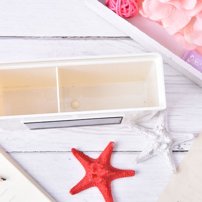 2 ชิ้นแม่เหล็กกล่องเก็บพลาสติกลิ้นชักกระดานดำชอล์กปากกาโต๊ะจัดเก็บ Home Storage กล่อง, Magnetic Storage Box
