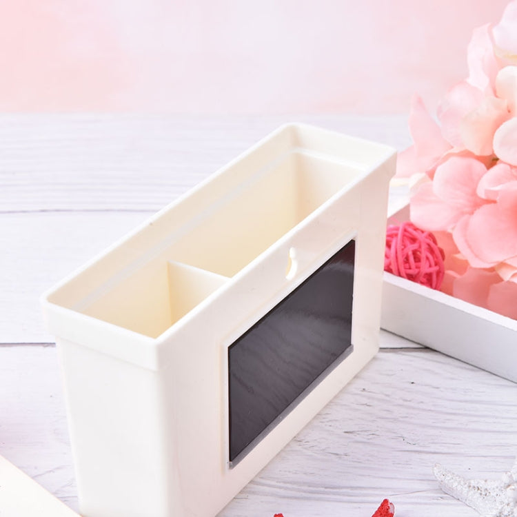2 ชิ้นแม่เหล็กกล่องเก็บพลาสติกลิ้นชักกระดานดำชอล์กปากกาโต๊ะจัดเก็บ Home Storage กล่อง, Magnetic Storage Box