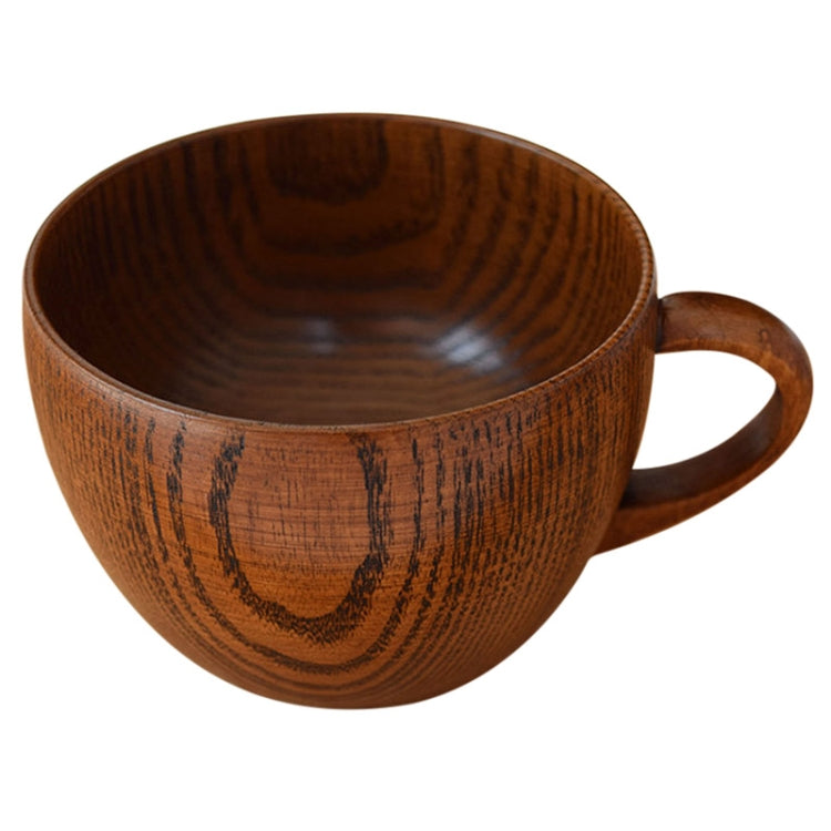 Mini Retro Handmade ไม้ชากาแฟน้ำผลไม้ถ้วยน้ำอาหารเช้าเบียร์นม Drinkware พร้อมที่จับ, Milk Drinkware with Handle