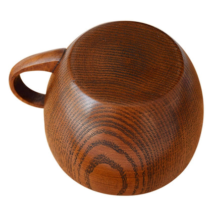 Mini Retro Handmade ไม้ชากาแฟน้ำผลไม้ถ้วยน้ำอาหารเช้าเบียร์นม Drinkware พร้อมที่จับ, Milk Drinkware with Handle