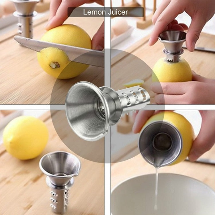 สแตนเลสผลไม้คู่มือคั้นครัวเรือนคั้นน้ำผลไม้มะนาวหนา, Lemon Juicer