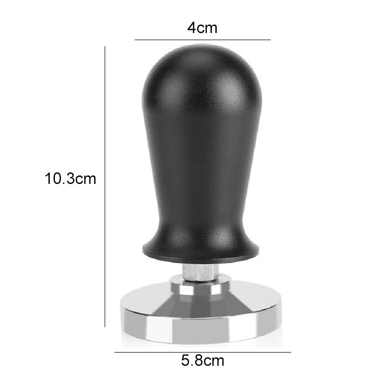 สแตนเลสค้อนผงกาแฟอลูมินากดผงแรงดันคงที่, 58mm Black