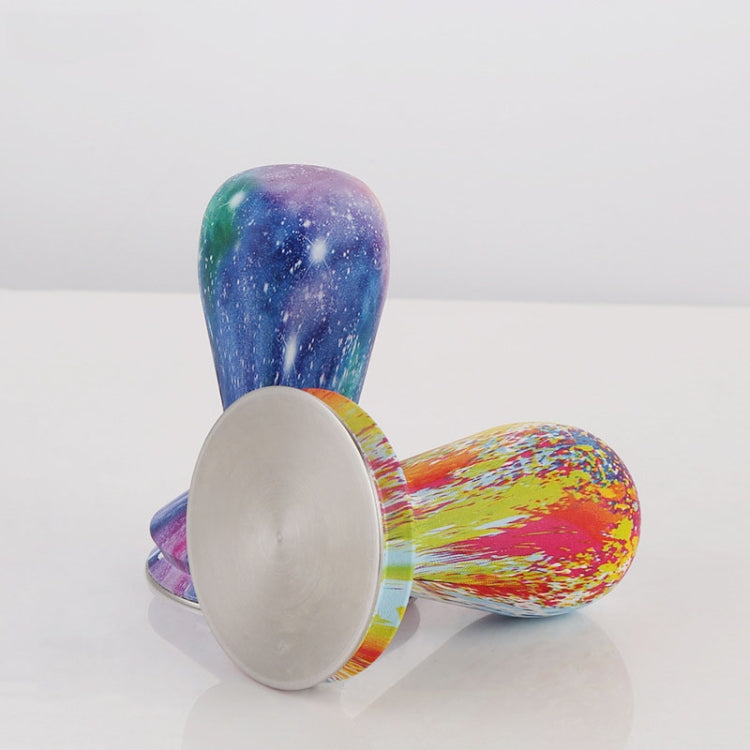 58 มม.กาแฟ Tamper สีซิลิโคน Frosted Handle กาแฟค้อน 304 สแตนเลสสตีลผงกดอุปกรณ์เสริมกาแฟ, Starry Sky, Milk White