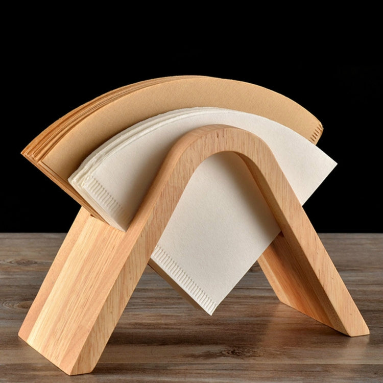 ที่วางกรองกาแฟชั้นเก็บกาแฟกล่องกรองกระดาษฐานยึดขาตั้งจอแสดงผล, Wooden V Holder